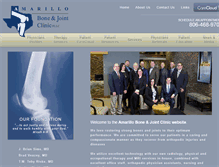 Tablet Screenshot of amarilloboneandjoint.com